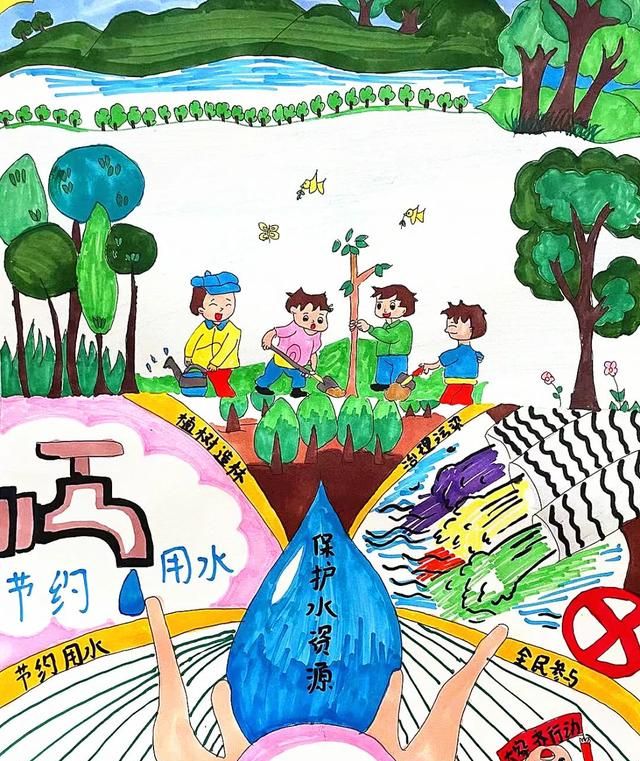 童心绘环保丨全市中小学生环保绘画大赛作品赏析（45）