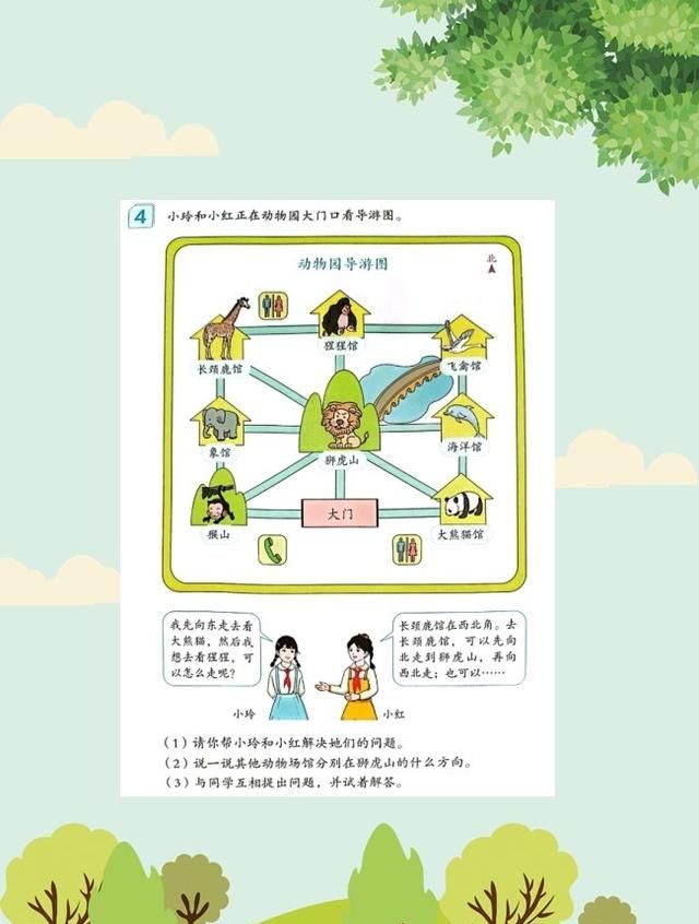 三年级数学下册：要学明白位置与方向（一），得弄清这3个内容