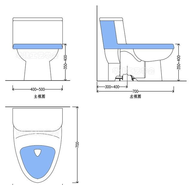 卫生间如厕区尺寸指引HJSJ-2022